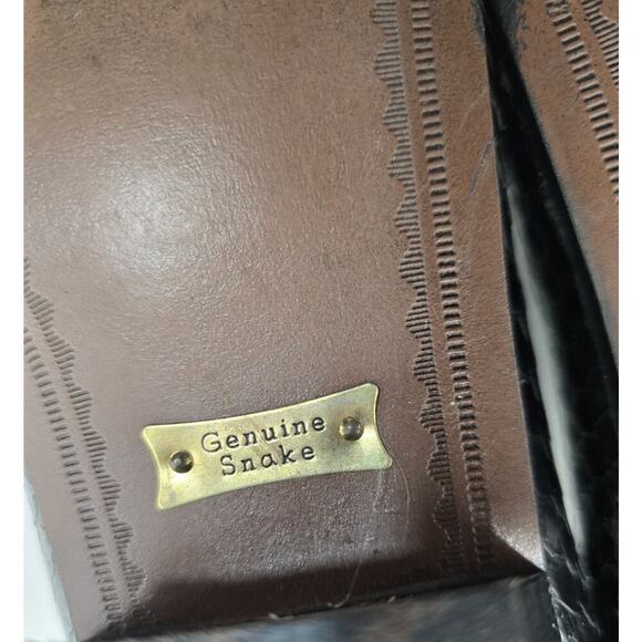 Giorgio Brutini Private Collection Genuine Snake Leather Ankle Western Boot 10M - Picture 11 of 12